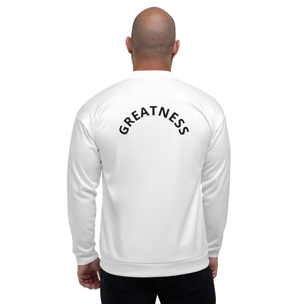 Greatness Unisex Bomber Jacket (BACK)