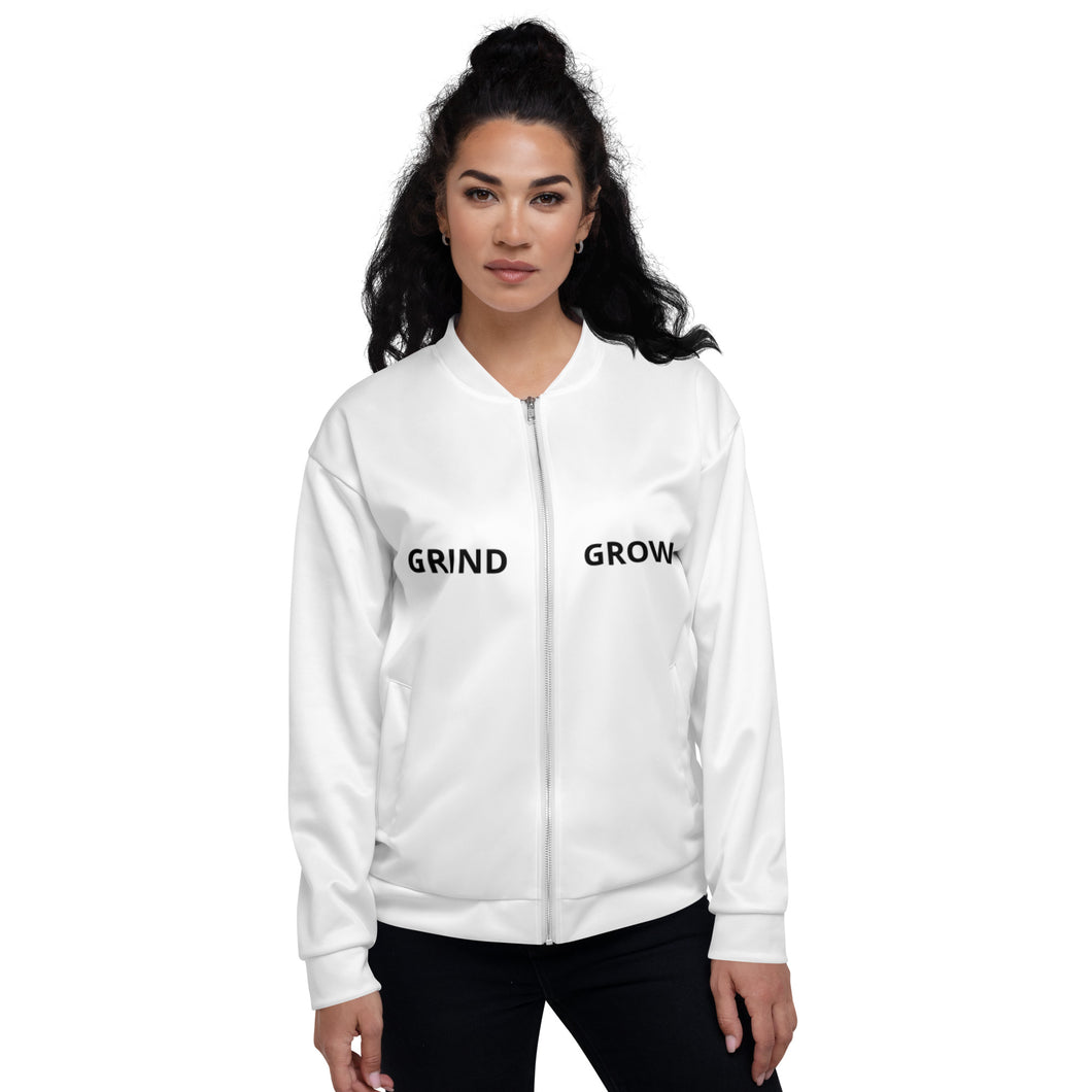 Grind,Grow,Greatness Unisex Bomber Jacket