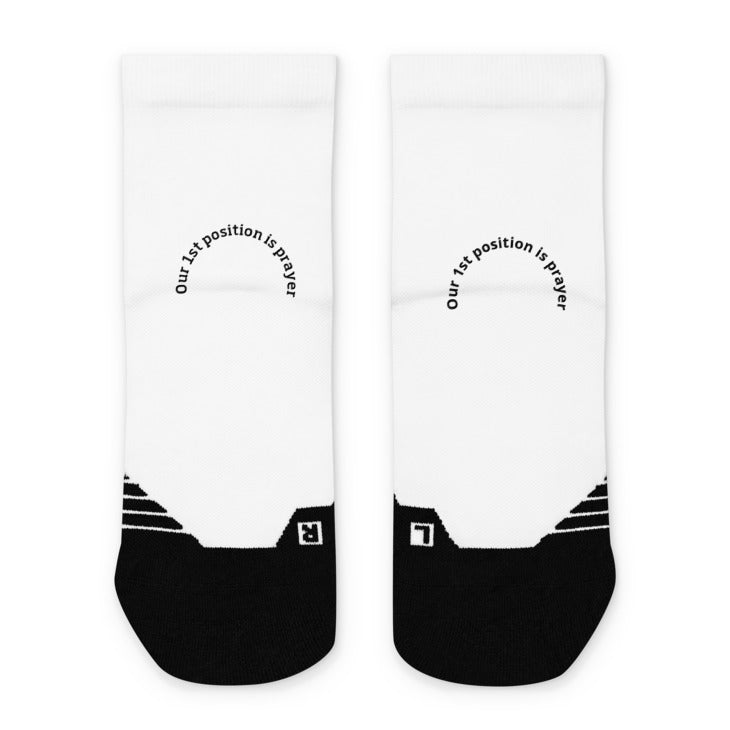 Our 1st Position is Prayer Ankle socks