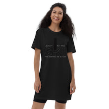 Load image into Gallery viewer, Look to the Ski the Devil is a lie Organic cotton t-shirt dress
