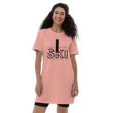 Load image into Gallery viewer, Look to the Ski the Devil is a lie Organic cotton t-shirt dress
