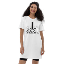 Load image into Gallery viewer, Look to the Ski the Devil is a lie Organic cotton t-shirt dress
